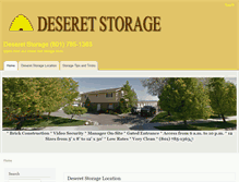Tablet Screenshot of deseretstorage.com